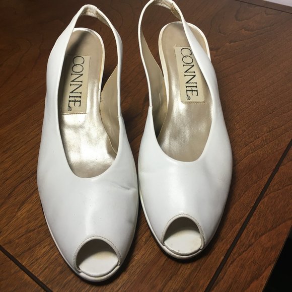 CONNIE Open Toe Slingback High Heel Shoes - Picture 1 of 4